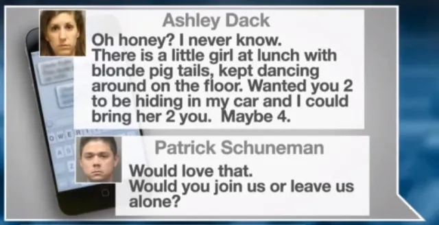 Ashley Dack Man Uncovers Sex Crime On Friend Cell Phone Texts Are Hard To Read