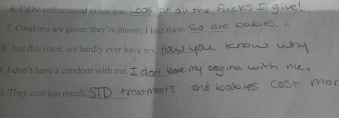Jordan Fridman Sex-Ed Homework