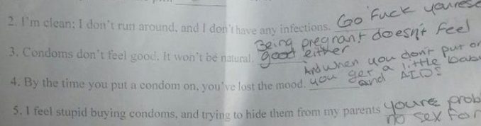 Jordan Fridman Sex-Ed Homework